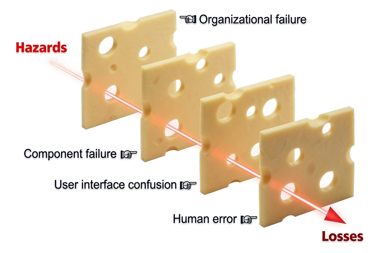 Reason Swiss cheese model